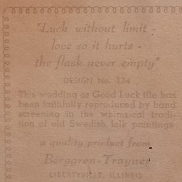 Swedish Folk Art Ceramic Tiles Berggren Trayner  Handcrafted Decorative Art - Picture 6 of 16